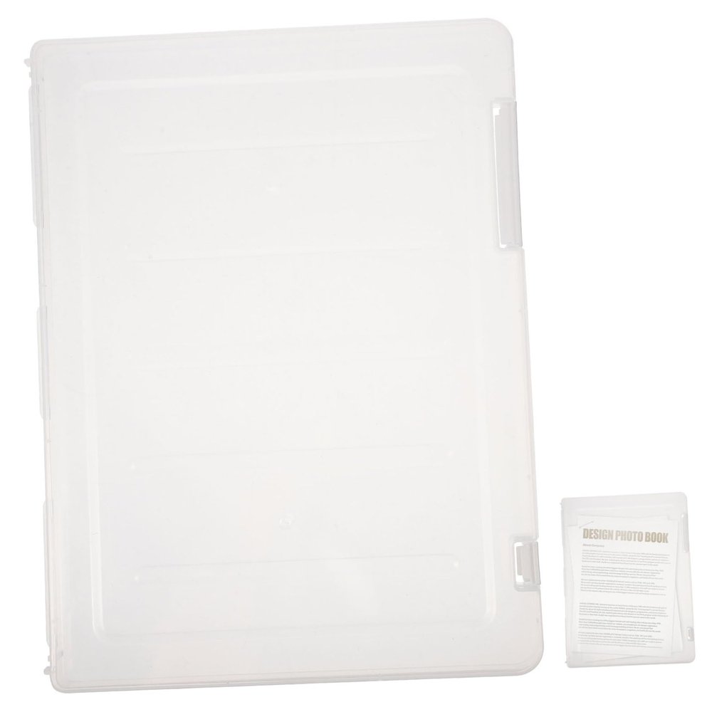HONMEET Transparent PP A4 Document Box with Double Closure