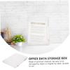 HONMEET Transparent PP A4 Document Box with Double Closure view 2