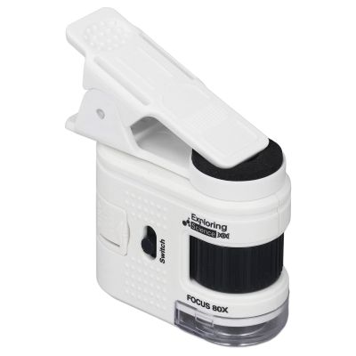 High-Magnification Pocket Microscope with Phone Clip