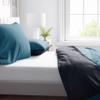 Leonado Vicenti Fine Flannel Bedding Silver/Petrol 135 x 200 cm - 100% Cotton, Reversible, Concealed Zipper view 4