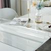 Crystal-Clear PVC Table Protector for Families with Children view 2