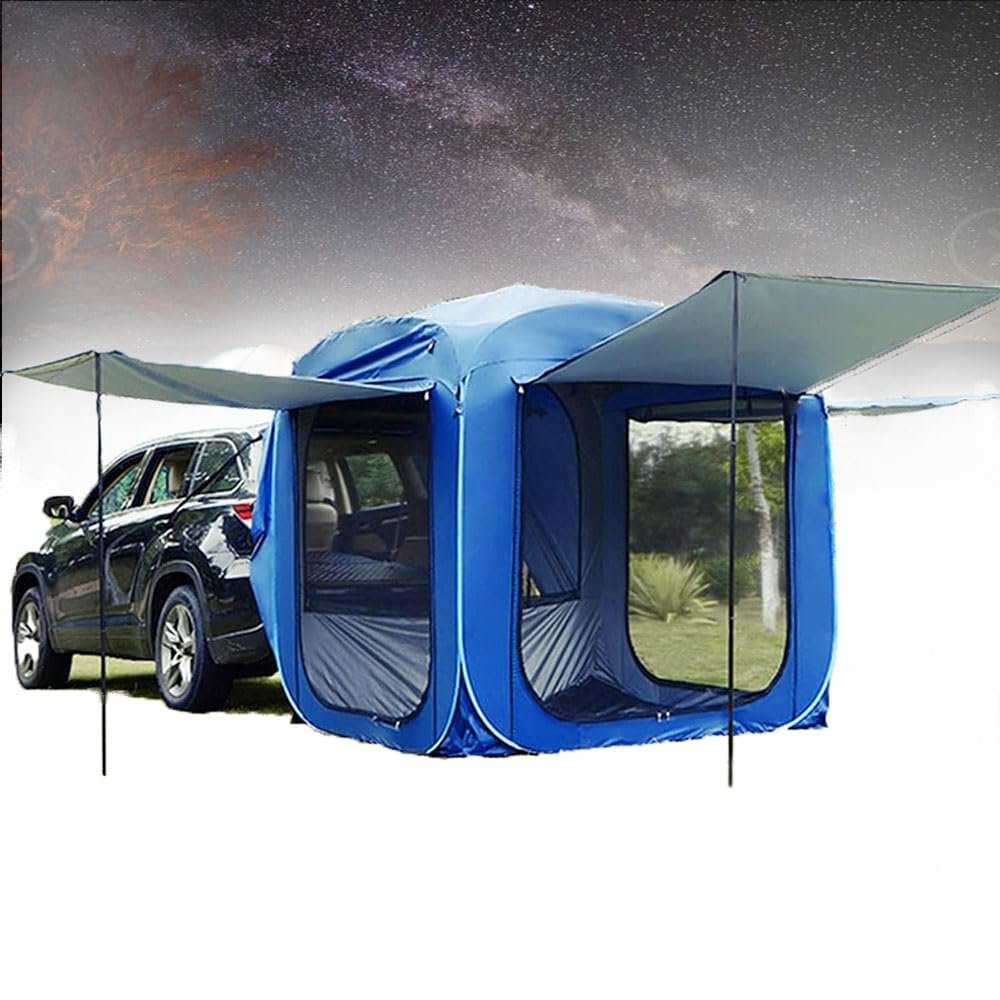 FelEa Car Rear Hatch Tent for Dacia Jogger 2022–2024, Waterproof & Windproof, B-Blue