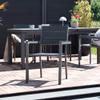 Home Deluxe Madera Stackable Garden Chairs, 9-Pack, Anthracite/Light Gray view 2