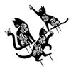 Gogogmee Decorative Iron Cat Garden Stake view 1