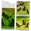 Gogogmee Decorative Iron Cat Garden Stake view 2