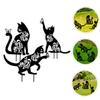 Gogogmee Decorative Iron Cat Garden Stake view 4