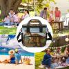 Insulated Camping Cooler Bag, Jurassic Period Dinosaur Print, 22.5 L view 3