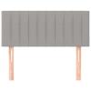 Somanki Light Gray Fabric Headboard 90 x 5 x 78/88 cm - 346214 view 3