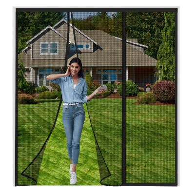 Magnetic Screen Door for Balcony, 250 x 240 cm, Black