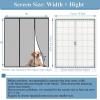 Magnetic Screen Door for Balcony, 250 x 240 cm, Black view 4
