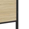 vidaXL Metal Bed Frame Without Mattress, Sonoma Oak, 200 x 200 cm view 4