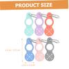 HONMEET 6-Pack Silicone Bottle Carabiners with Alloy for Backpacks and Camping view 3
