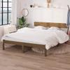 CFODOJ Bed Frame, Brown, Solid Pine, 120 x 200 cm view 1