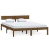 CFODOJ Bed Frame, Brown, Solid Pine, 120 x 200 cm view 2