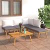 Buzaza 6-Piece Garden Lounge Set with Cushions view 1