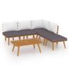Buzaza 6-Piece Garden Lounge Set with Cushions view 2