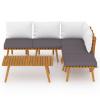 Buzaza 6-Piece Garden Lounge Set with Cushions view 3