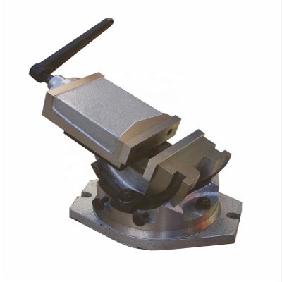 FUYUMIC 4-Inch Tilting Machine Vise QHK100 with Swivel Base, Milling Vise for Milling Machines