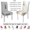 Hixingo Tropical Botanical Stretch Chair Covers, Washable, Set of 6 view 4
