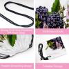 VAPOKF Drawstring Gym Bags, Polyethylene, Customizable, Mulberry Fruit, 2-Pack, Multicolor, 13.4 x 13.0 in/34 x 33 cm view 3