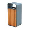 DZYHFCO 63L Stainless Steel Trash Can, Rectangular, for Indoor and Outdoor Use view 1