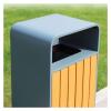 DZYHFCO 63L Stainless Steel Trash Can, Rectangular, for Indoor and Outdoor Use view 3