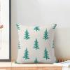 CXMEIFLY Christmas Pillow Covers, 18 x 18 in, Set of 2, Cream, Aquamarine and Blue-Green view 3