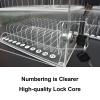 Phone Lockbox, Cell Phone Storage Cabinet, Wall-Mountable Locking Phone Safe, Acrylic Organizer for Classrooms and Offices (25 x 19 x 41 cm / 10 x 7 x 16 in.) view 3