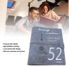 Fockety 52-Week Money-Saving Challenge Binder, Reusable Leather Cover with PP Envelopes, Gray view 3