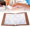 Fockety 52-Week Money-Saving Challenge Binder, Reusable Leather Cover with PP Envelopes, Gray view 4