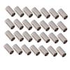 PLAFOPE 50-Piece Metal Cord Stoppers, Silver, 8 x 14 mm view 1