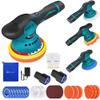 Cordless Car Polisher Set, 150 mm Dual-Action Polisher with 2 Batteries view 1