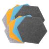 HONMEET 8-Piece Hexagon Felt Memo Board Set for Wall Decor view 1