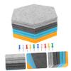 HONMEET 8-Piece Hexagon Felt Memo Board Set for Wall Decor view 2