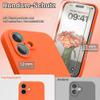 INGIDO for iPhone 16 Silicone Case with Screen Protector - Yellow Orange view 3