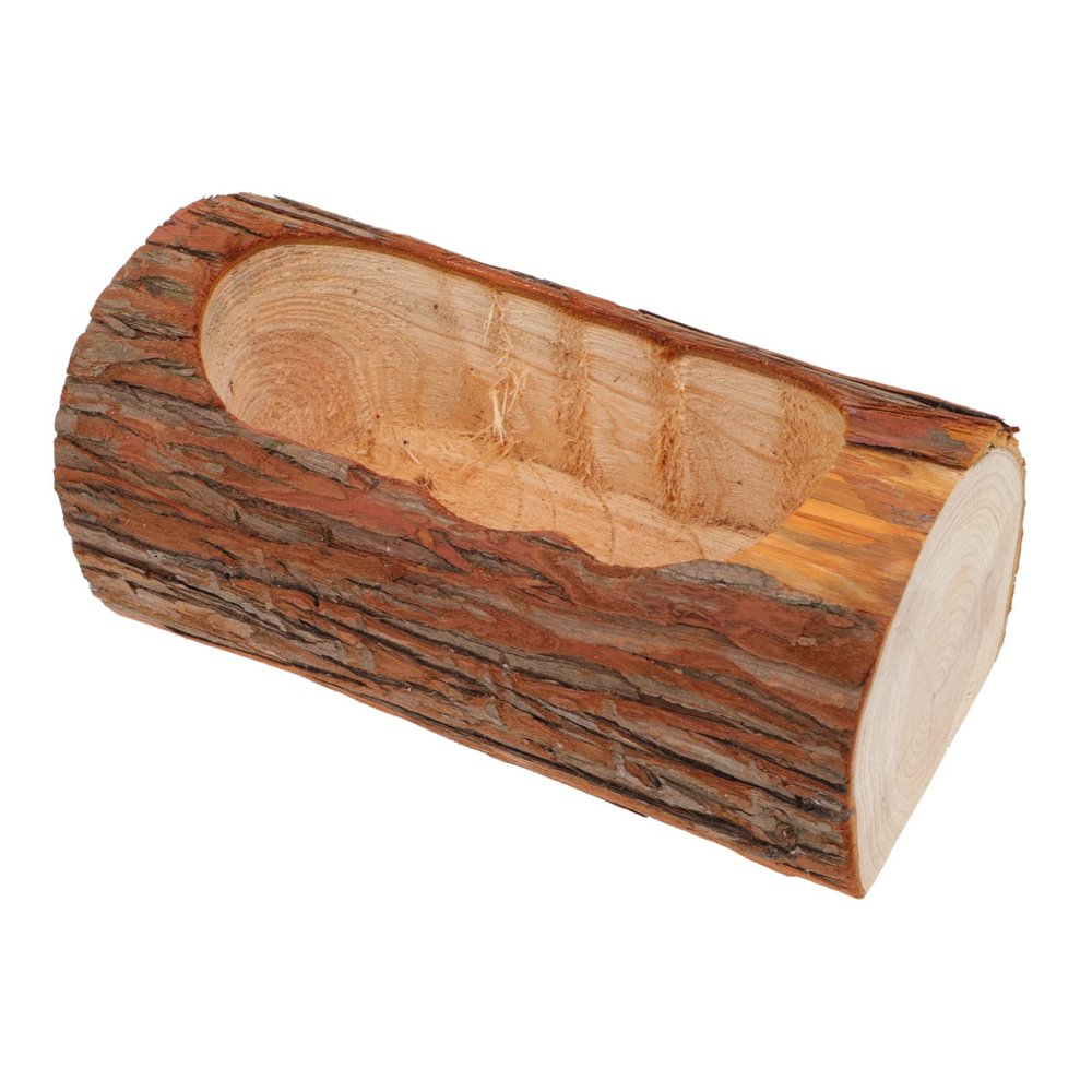 Parliky Brown Wooden Flower Pot for Succulents and Vegetables, Outdoor