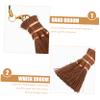 SEWOART Small Hand Broom with Lightweight Design for Kitchen and Office, Palm Fiber, Ergonomic Handle view 2