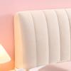 Quilted Headboard Cover for Queen- and King-Size Beds, Beige, Square, 180 cm, Thickened Protective Cover view 3