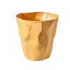 Lidless Plastic Trash Can for Home, Bedroom & Office (Yellow, Large) view 1