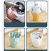 Lidless Plastic Trash Can for Home, Bedroom & Office (Yellow, Large) view 3