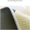 Living Room Rug 120 x 210 cm, Gray Striped, Machine-Washable, Non-Slip Short-Pile Rug view 2