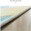 Living Room Rug 120 x 210 cm, Gray Striped, Machine-Washable, Non-Slip Short-Pile Rug view 3