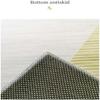 Living Room Rug 120 x 210 cm, Gray Striped, Machine-Washable, Non-Slip Short-Pile Rug view 4