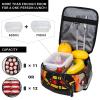 WURTON Firefighter Print Insulated Lunch Bag for Adults view 4