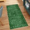 QQrunner Abstract Runner Rug, Dark Green, 50 × 650 cm view 1