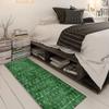 QQrunner Abstract Runner Rug, Dark Green, 50 × 650 cm view 2