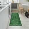 QQrunner Abstract Runner Rug, Dark Green, 50 × 650 cm view 4
