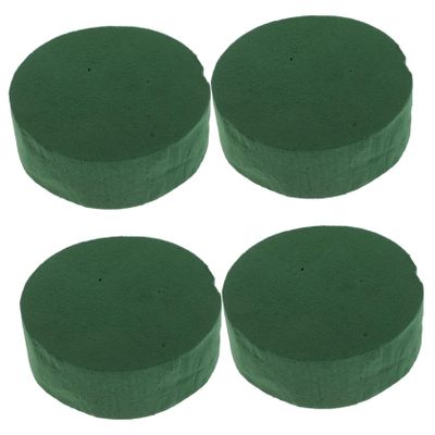 WYLFYJP Round Floral Foam Blocks, 8-Pack, Green Wet Foam for DIY Arrangements