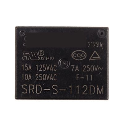 5-Pack SRD-S-112DMF 4-Pin Relay, 12V, 10A/250VAC