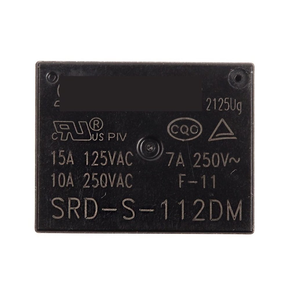5-Pack SRD-S-112DMF 4-Pin Relay, 12V, 10A/250VAC